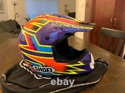 Vintage Damon Bradshaw Replica Shoei Motocross Helmet MX