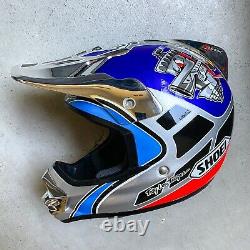 Vintage Doug Henry Shoei VFX-R Motocross MX Helmet with TLD Stabilizer Med fox