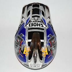 Vintage Doug Henry Shoei VFX-R Motocross MX Helmet with TLD Stabilizer Med fox