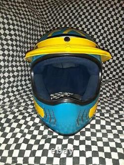 Vintage Fulmer FX motocross atv helmet emigo visor Large vgc. Bell, aria, shoei