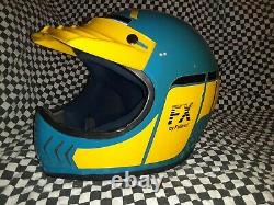 Vintage Fulmer FX motocross atv helmet emigo visor Large vgc. Bell, aria, shoei