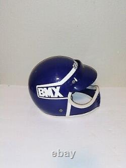 Vintage Grant BMX Bicycle Motocross Helmet Blue