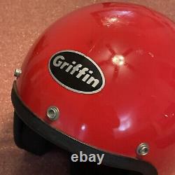 Vintage Griffin Dot Motorcycle Moto Cross Helmet
