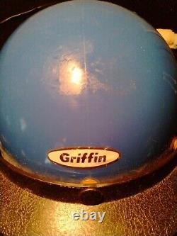 Vintage Griffin Pro Old-school BMX Motocross Helmet cool Blue