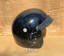 Vintage HARLEY-DAVIDSON Motorcycle Motocross Racing Open Face Helmet with Visor