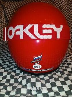 Vintage Honda Line Stag helmet Oakley goggles red shoei Buco Bell Simpson 7 1/4