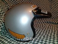 Vintage Honda Line Stag shoei helmet silver L Buco Bell Simpson MX, ama
