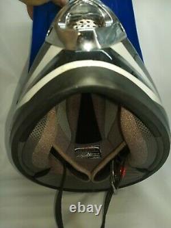 Vintage KBC Helmet Racing MOTO-X base Snell DOT Adult Size XL WithVisor
