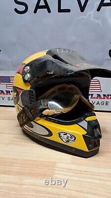 Vintage Mens Dirt Bike Helmet Motorcross Goggles ATV DOT Shop R4
