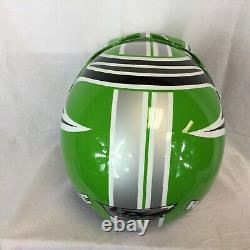 Vintage Motocoss Helmet HJC LT-X4 X-Small Green Display Only