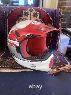 Vintage Motocross Bell Moto 5 Multicolored Helmet Size 7-1/4