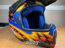 Vintage Motocross Helmet BELL MOTO-6 Jeremy McGrath Model Size Small ShowTime