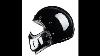 Vintage Motocross Motorcycle Helmet Retro Cafe Racer Vespa Open Face Kask Full
