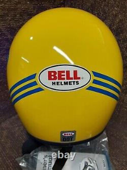 Vintage Motocross NOS Bell MOTO 3 Pro Display Helmet Size 6-3/4. Yellow