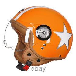 Vintage Motorcycle Helmet 3/4 Open face helmet Retro Capacete motocross casque