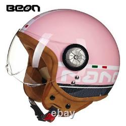 Vintage Motorcycle Helmet 3/4 Open face helmet Retro Capacete motocross casque