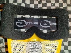 Vintage N. O. S. Answer Yellow /goggles/mask / Scott Oakley, motocross, helmet