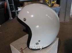 Vintage NOS Shoei Size Large White Open Face Motocross Racing Helmet DS D-3 D-3A