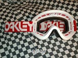 Vintage Nos 90s Oakley goggles White /face guard mx, motocross, helmet, visor
