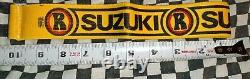Vintage Nos R Suzuki Head Band Yellow guard, mx, ama, motocross, helmet, visor