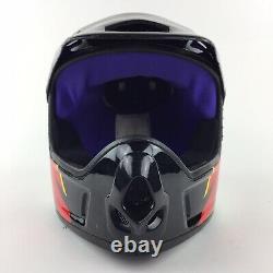 Vintage RARE Fulmer FX Dot Off-Road Motocross Helmet Red / Blue / Black X-Small