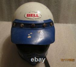 Vintage Rare Bell Yamaha Motorcycle Motocross Race Full Face Helmet