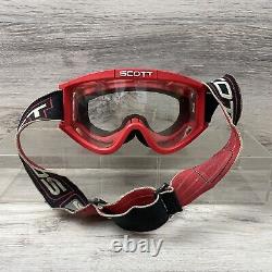 Vintage SCOTT 89 RED Moto goggles guard, mx, ama, motocross, helmet, visor