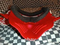Vintage SCOTT 89 Red goggles/Red mask guard, mx, ama, motocross, helmet, visor