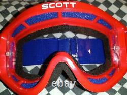Vintage SCOTT 89 goggles black, mx, ama, motocross, helmet, visor