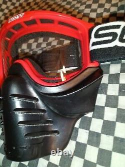 Vintage SCOTT Red goggles/mask / face guard, mx, ama, motocross, helmet, visor