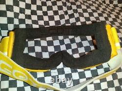 Vintage SCOTT. Yellow, goggles/mask guard, mx, ama, motocross, helmet, visor