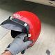 Vintage SHOEI 80s Motorcycle Racing Helmet Medium Red open face E-5 6-7/8