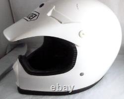Vintage SHOEI FX-3 White Motocross Dirt Bike Helmet Adult Medium Made in Japan