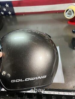 Vintage SHOEI Goldwing Motorcycle Open Face Helmet Silver Small