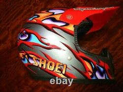 Vintage SHOEI Motocross Helmet FX-R Troy Lee Designs Used Size M