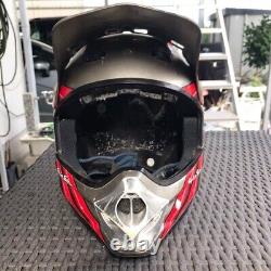 Vintage SHOEI Motocross Helmet Troy Lee Designs Red x Gray Size S Junk