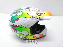 Vintage SHOEI Motocross Helmet VF-X TROYLEE White Size M