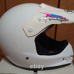 Vintage SHOEI Motocross Helmet VF-X Troy Visor White Size M Used 80s 90s