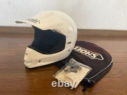 Vintage SHOEI Motocross Helmet VF-X White Size S no. 1