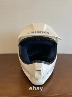 Vintage SHOEI Motocross Helmet VF-X White Size S no. 1