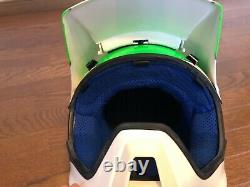 Vintage SHOEI Motocross Helmet VX-COUGAR White/Green/Blue NOS Size L