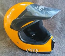 Vintage SHOEI Orange Crush Motocross Helmet size M