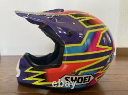 Vintage SHOEI VF-X DAMON BRADSHAW Motocross Helmet Size L Troy Lee Designs