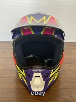 Vintage SHOEI VF-X DAMON BRADSHAW Motocross Helmet Size L Troy Lee Designs