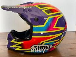Vintage SHOEI VF-X Damon Bradshaw Model Motocross Helmet Size L Troy Lee Designs