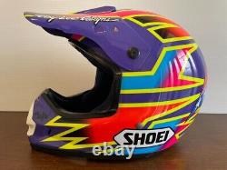 Vintage SHOEI VF-X Damon Bradshaw Model Motocross Helmet Size M Troy Lee Designs