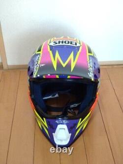 Vintage SHOEI VF-X Damon Bradshaw Replica Motocross Helmet Size L Troy Lee
