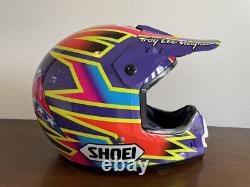Vintage SHOEI VF-X Damon Bradshaw Replica Motocross Helmet Size L Troy Lee Exc+