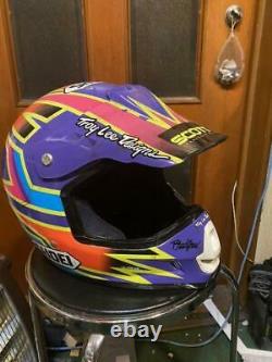 Vintage SHOEI VF-X Motocross Helmet Damon Bradshaw Replica Size XL Free shipping