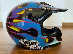 Vintage SHOEI VF-X TROYLEE Motocross Helmet Size M Troy Lee Designs Black